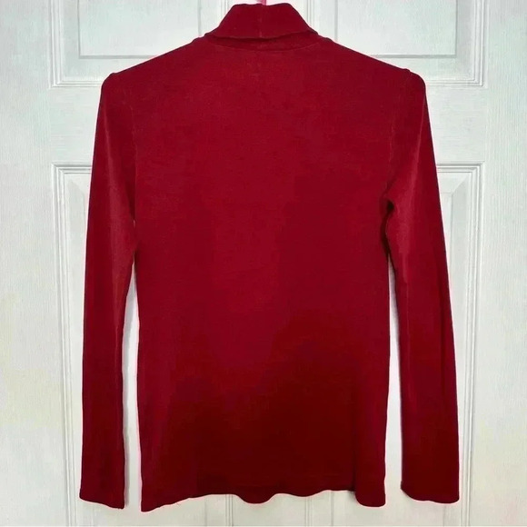 Wind River Turtle Neck Shirt Long Sleeved Red Size Small - Picture 15 of 16